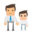 Father and son vector image