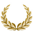 Golden wreath vector image
