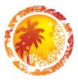 Tropical abstract background vector image