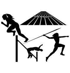 Track and field vector image
