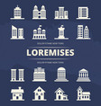 Houses icons set on blue background and place for Houses icons set on blue background and place for vector image