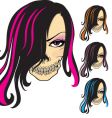 Beautiful skully vector image