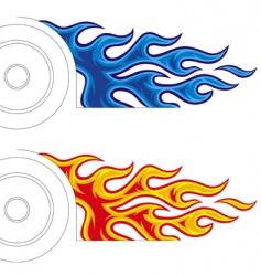 Car fireball vector image