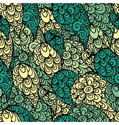 Seamless abstract doodle pattern vector image