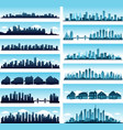 City skylines panoramic vector image