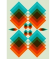 Retro pattern Book cover Background design vector image