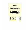 Moustaches vector image