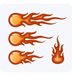 Fire-balls vector image