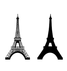 Eiffel tower isolated Eiffel tower isolated vector image