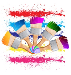 Painting brush vector image