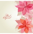 Floral background vector image