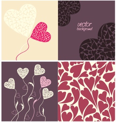 Hearts vector image