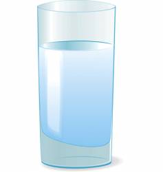 Glass of water vector image