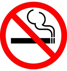 No smoking vector image