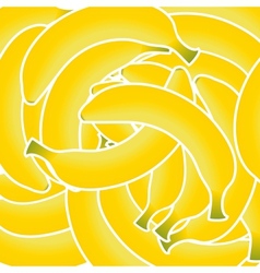 Sweet fresh yellow bananas background vector image