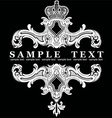 Royal Decorative Vintage Ornate Banner vector image