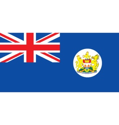 Pre-1997 Hong Kong Flag vector image