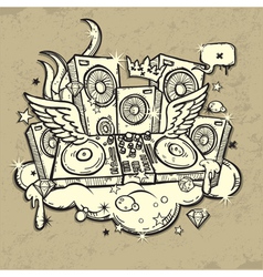 Of music spirit vector image