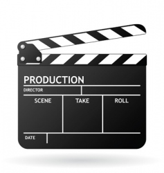 Clapper board vector image