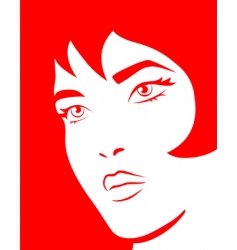 Female background vector image
