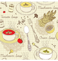 Love Tea Pattern vector image