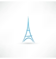 Eiffel Tower icon vector image