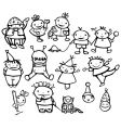 Happy kids vector image