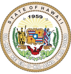 Hawaii seal vector image