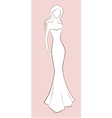 Woman silhouette vector image