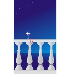 Night seascape vector image