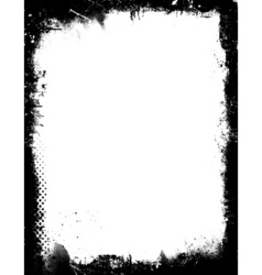 Grunge border vector image