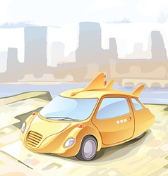 Futuristic Cab vector image