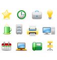 Office icon set vector image