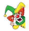 Clown head vector image
