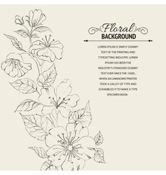 Scatch of spring sakura vector image