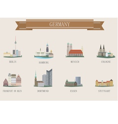 Germany city vector image