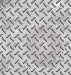 Grunge diamond plate vector image