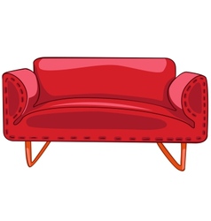 Cartoon home furniture sofa vector image