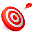 Target with arrow vector image