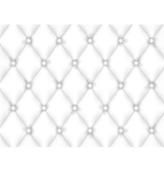 White Leather Upholstery Background vector image