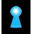 Sunlight keyhole vector image