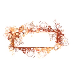 Floral frame vector image