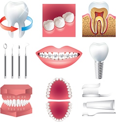 Stomatology set vector image
