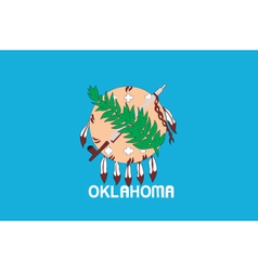 Oklahoma flag Oklahoma flag vector image
