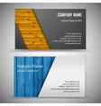 Abstract creative business cards set template vector image