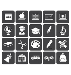 Education icons Education icons vector image