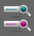Search buttons vector image