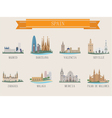 Spain city vector image