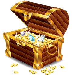 Treasures box vector image