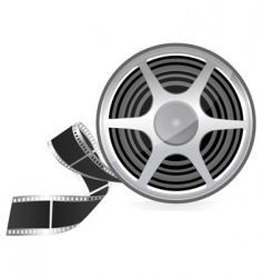 Film reel vector image